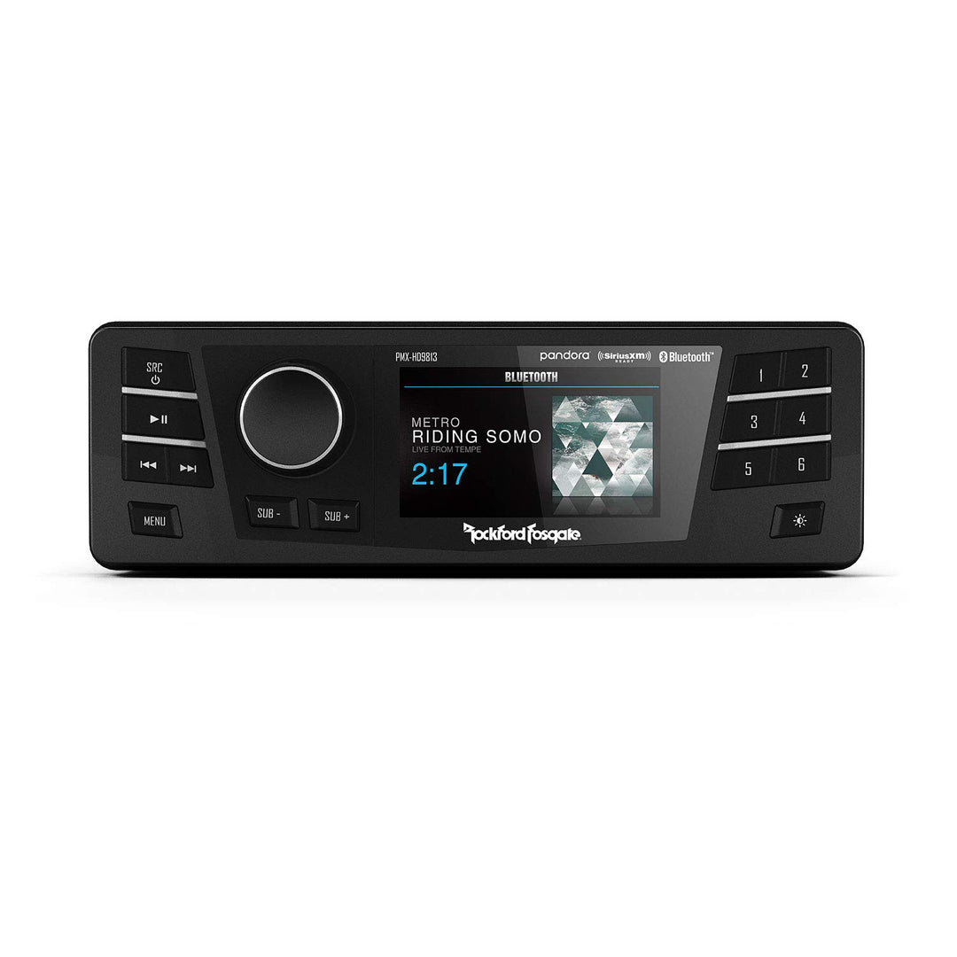 Rockford Fosgate PMX-HD981 | Autoradio für Harley-Davidson Motorräder mit Bluetooth und 3' TFT Displ