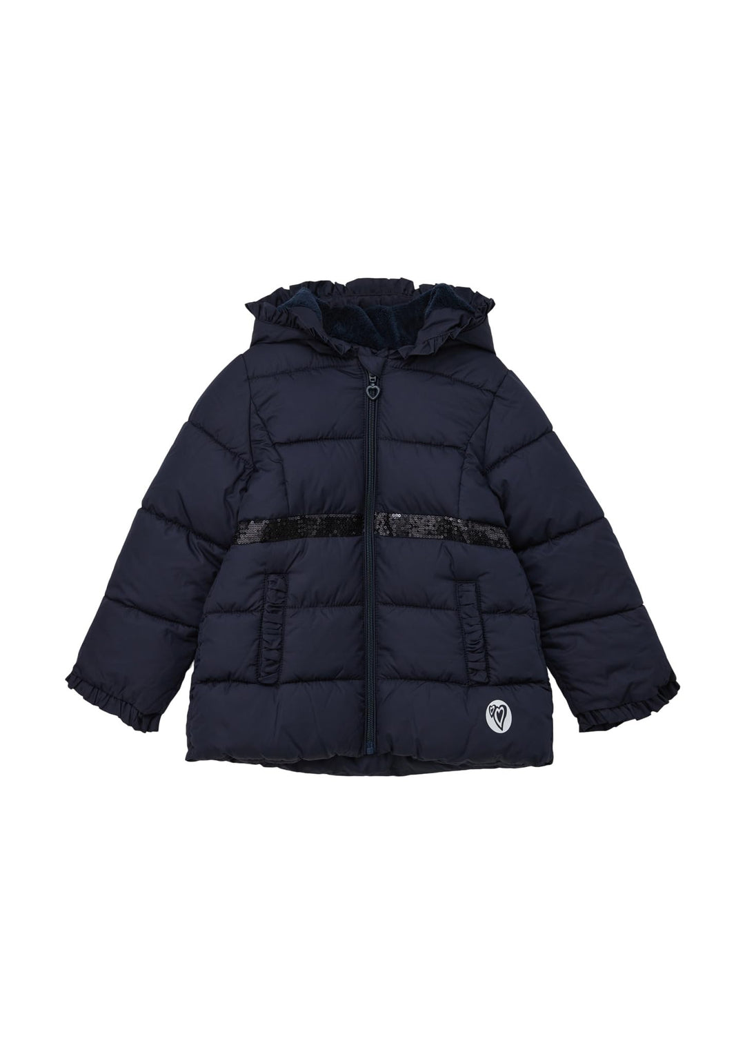 s.Oliver Steppjacke mit abnehmbarem Kunstfell 104 Blau, 104 Blau
