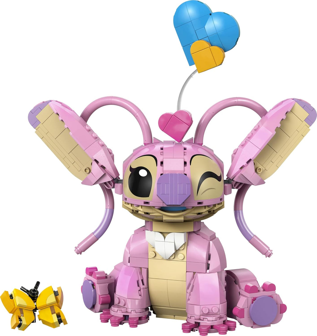 LEGO | Disney Angel - Lilo & Stitch Spielzeug - Spielset zum Bauen mit 3 Herzballons & 1 Schmetterli
