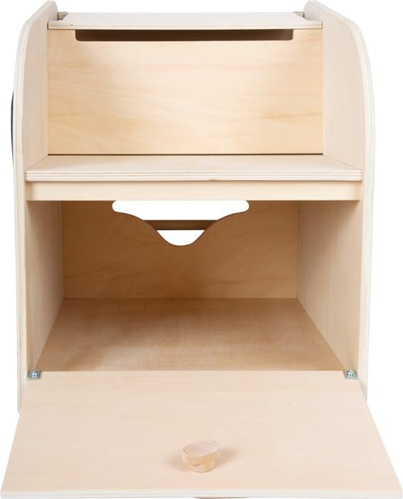 small foot Spielzeugbox mit Sitz und Rollen Elefant „Wildlife“ aus Holz, Spielzeug-Aufbewahrung mit