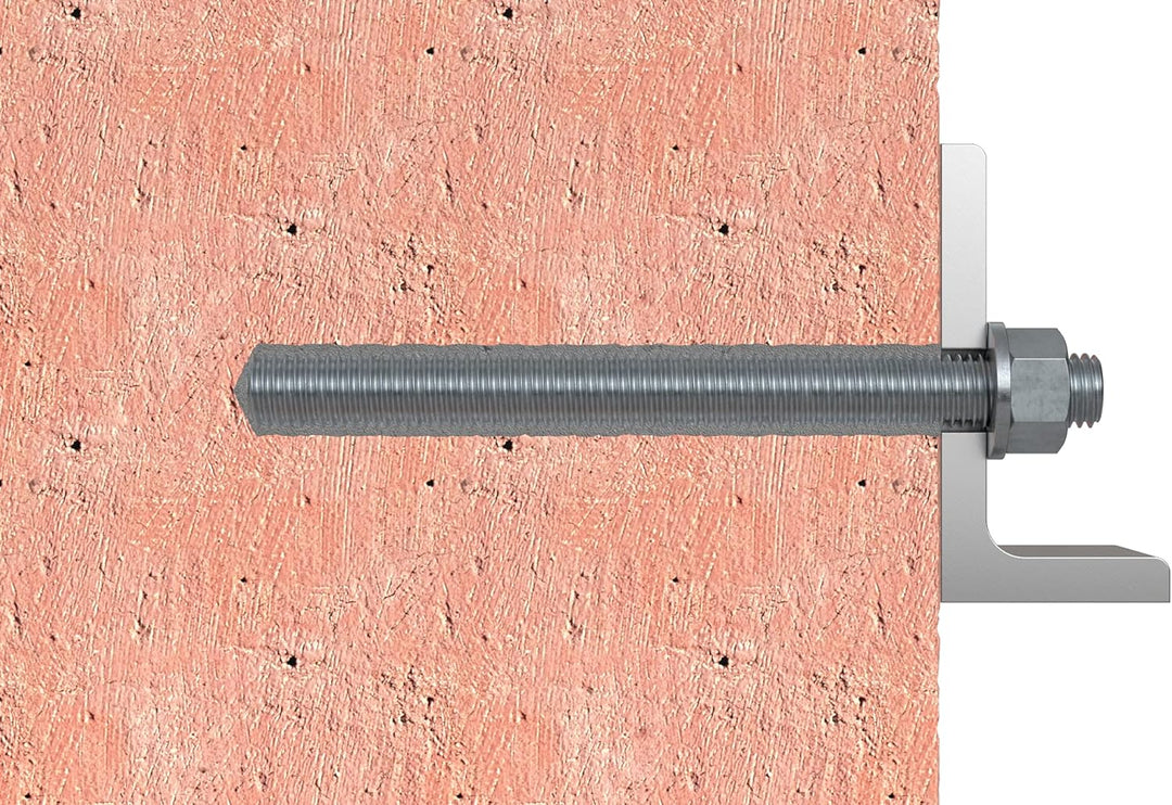 fischer 044974 Ankerstange FIS A M 12 x 120 R Edelstahl, 10 Stück, Silber M12x120 Silber, M12x120 Si