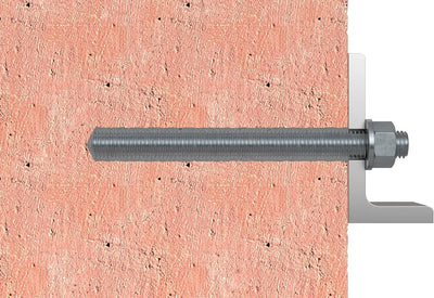fischer 090451 Ankerstange FIS A M 12 x 160 R Edelstahl, 10 Stück, Silber M12x160 Silber, M12x160 Si