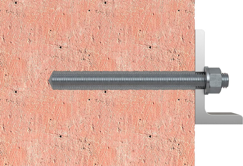 fischer 090451 Ankerstange FIS A M 12 x 160 R Edelstahl, 10 Stück, Silber M12x160 Silber, M12x160 Si