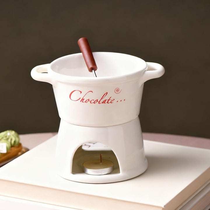 Generisch Schokoladen Fondue Tasse | Keramik Zum Schmelzen,Fondue Tassen Set Für Schmelzende Schokol