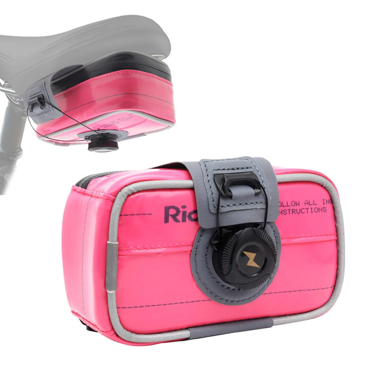 RIDENOW Fahrrad Satteltasche Fahrradtasche aus recycelten TPU-Schläuchen & Gummischläuchen, mit BOA-