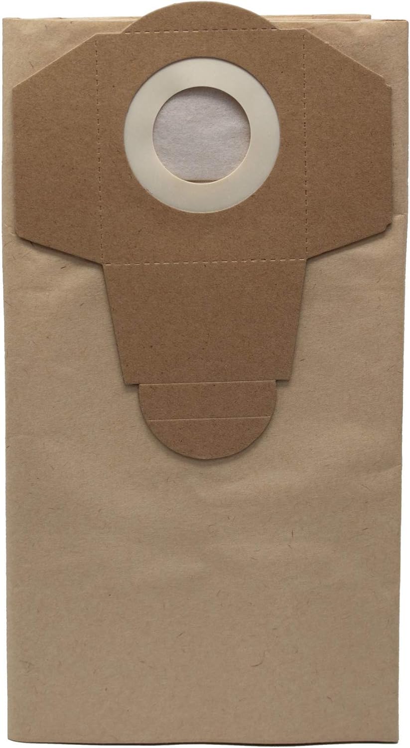 Grizzly Tools 10x Papierfilterbeutel passend für Aldi Workzone Nass-Trockensauger Staubbeultel Filte