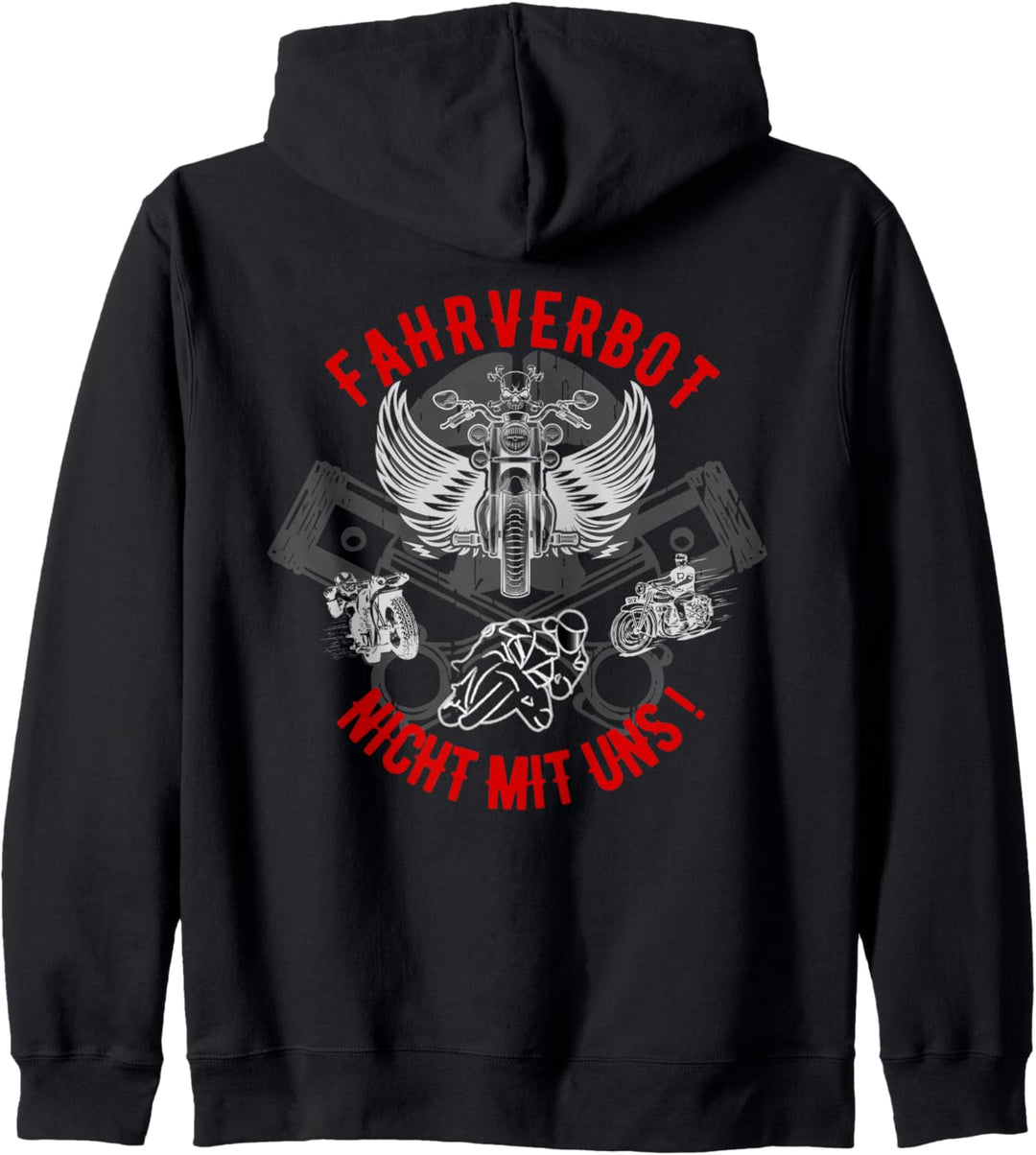 "Fahrverbot nicht mit uns" DLHZG Biker Motorrad Kapuzenjacke