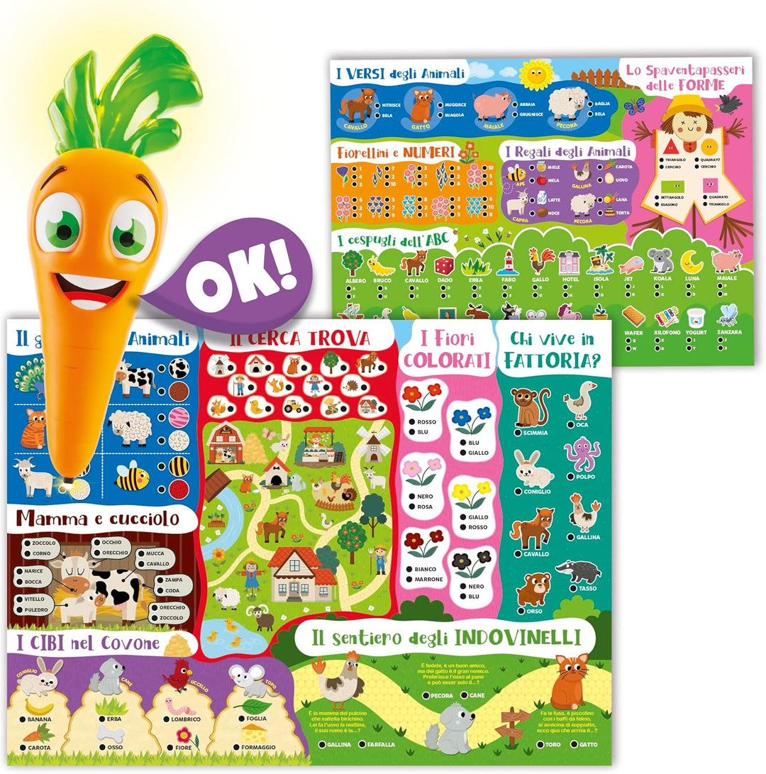 Liscianigiochi Carotina 50 Spiele für Kinder, Mehrfarbig, 76710, 3-6 Jahre