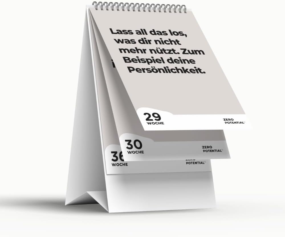Demotivierender Tischkalender undatiert | 52 Wochen mit 52 unmotivierendenden Sprüchen Träume nicht