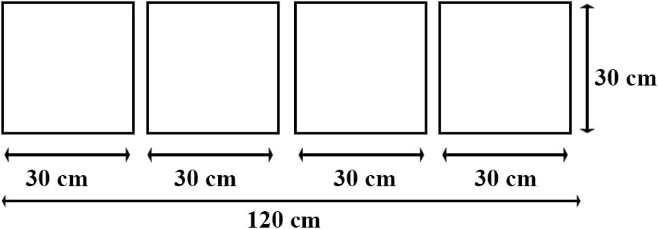 Feeby Frames, Leinwandbild, Bilder, Wand Bild - 4 Teile - Panoramabild, Wandbilder, Kunstdruck 30x12