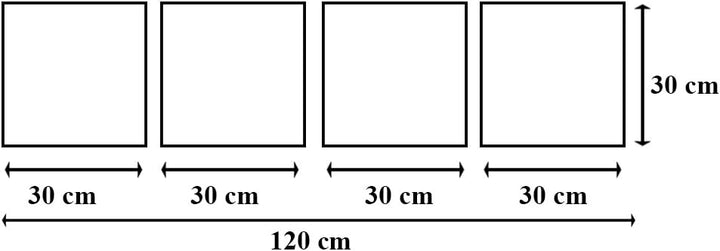 Feeby Frames, Leinwandbild, Bilder, Wand Bild - 4 Teile - Panoramabild, Wandbilder, Kunstdruck 30x12