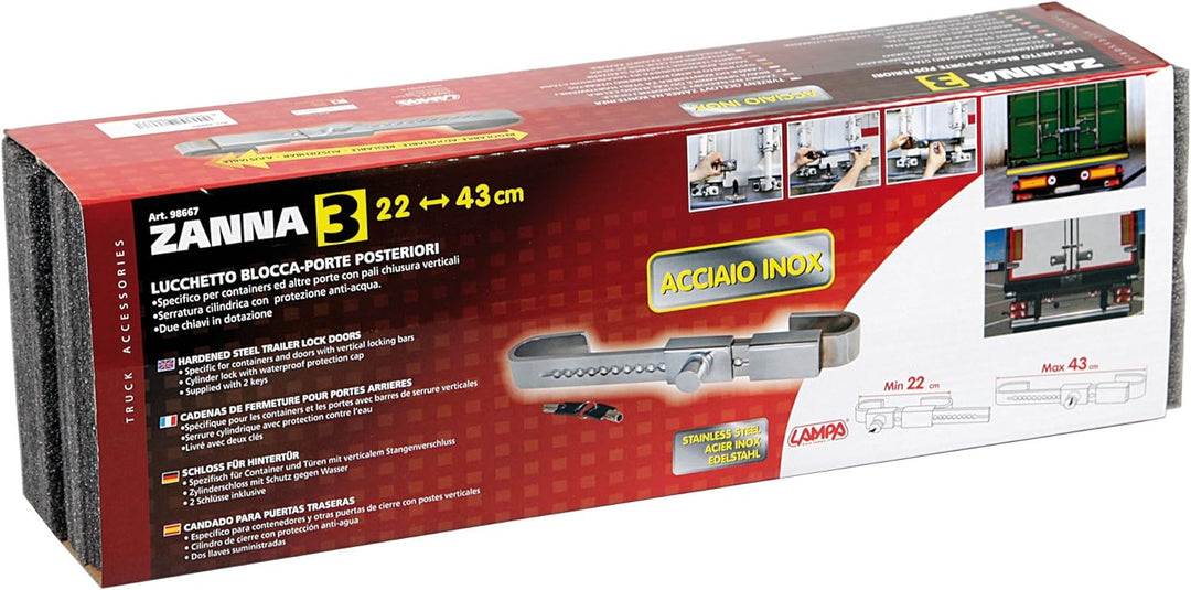 Lampa 98667. Stosszahn 3 Klemme für Türen hinten Sattelauflieger