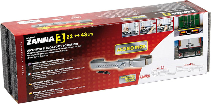 Lampa 98667. Stosszahn 3 Klemme für Türen hinten Sattelauflieger