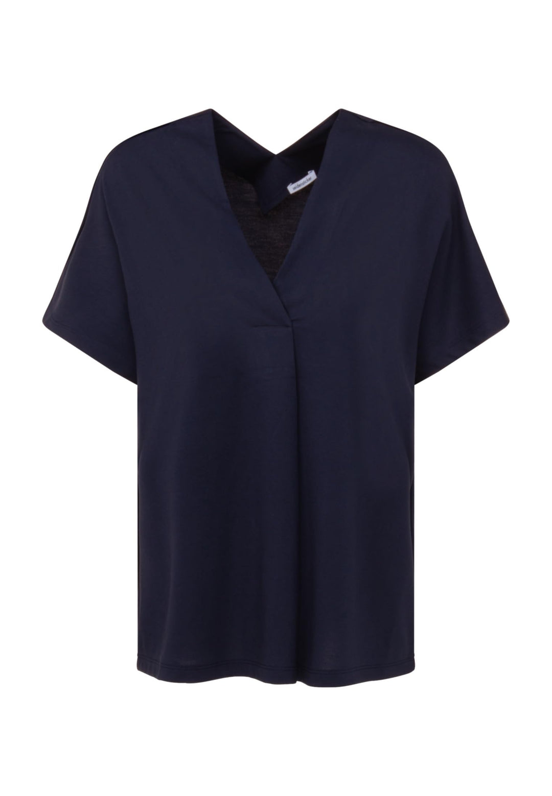 Seidensticker Damen Regular Fit Kurzarm Bluse Bluse 36 Dunkelblau, 36 Dunkelblau