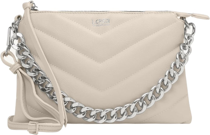 L.CREDI Shopper Kalinka Einheitsgrösse Perlweiss, Einheitsgrösse Perlweiss