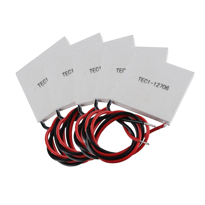 HALJIA TEC1-12706 Thermoelektrische Kühler-Module (Peltier-Kühlsystem), 12 V, 60 W, 5 Stück