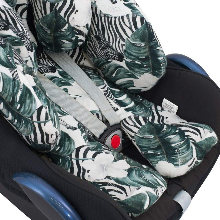 JYOKO Kids Sitzverkleinerer Antiallergikum Universal Baby 100% Baumwolle (Zebra, Enthält Kopf-, eine