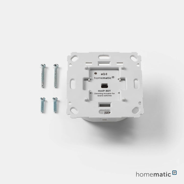 Homematic IP Smart Home Dimmaktor für Markenschalter – Phasenabschnitt, Phasenabschnittsdimmer für d