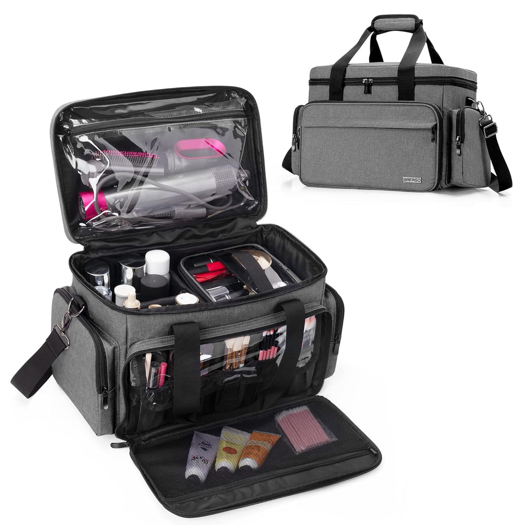 BAFASO Make up Organizer Tasche, Kosmetiktasche für Frauen, Kulturtasche Damen Gross, Tragetasche fü