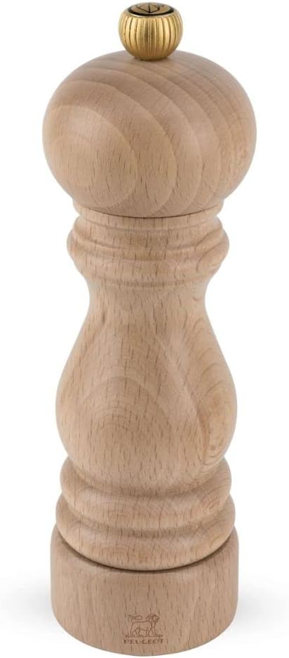 PEUGEOT 870418 Pfeffermühle 18cm Buche N natur Peugeot-Mahlwerk Single, Single