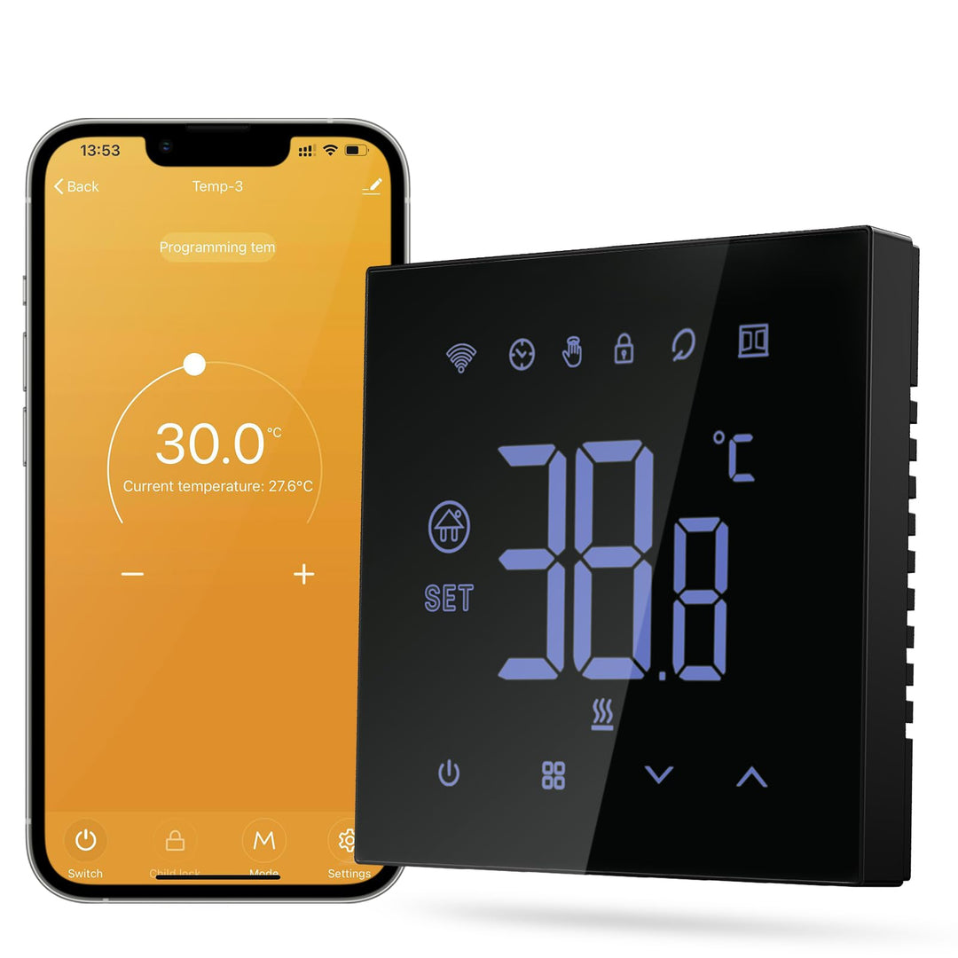 MIUCDA Thermostat Fussbodenheizung Wasser, Tuya WiFi Heizungsthermostat Smart Digital Raumthermostat