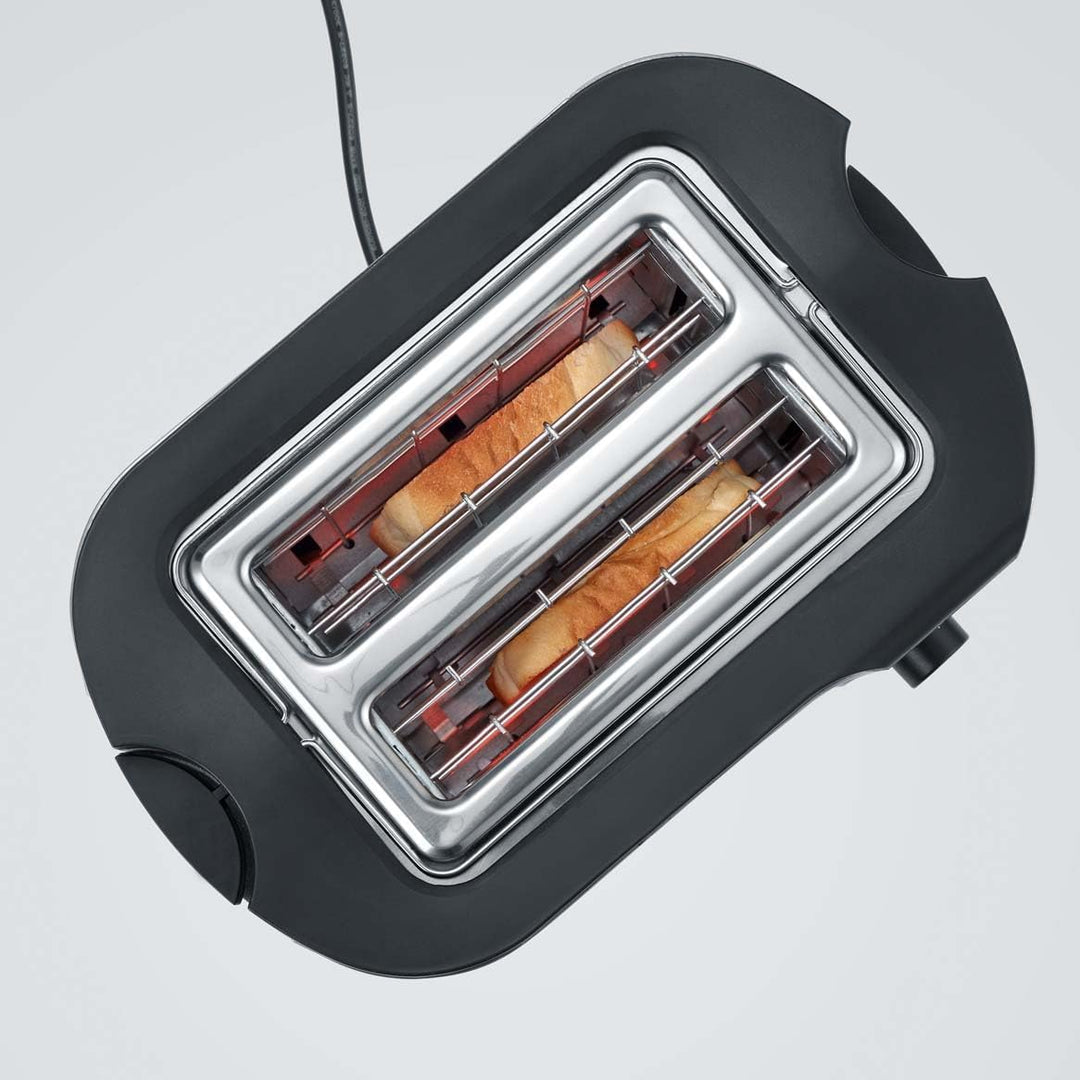 SEVERIN Automatik-Toaster, Toaster mit Brötchenaufsatz, hochwertiger Edelstahl Toaster zum Toasten,