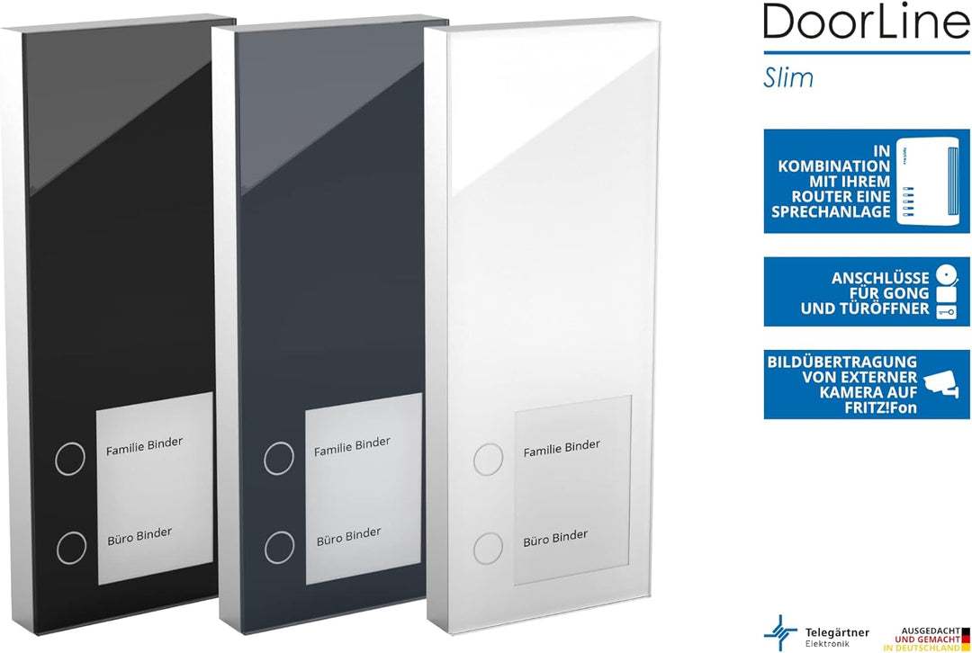 DOORLINE 150700 Slim Türstation. Macht TK-Anlage/Router zur Türsprechanlage, erweiterbar zur Video-S
