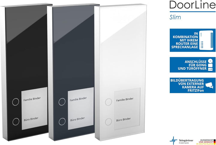 DOORLINE 150700 Slim Türstation. Macht TK-Anlage/Router zur Türsprechanlage, erweiterbar zur Video-S