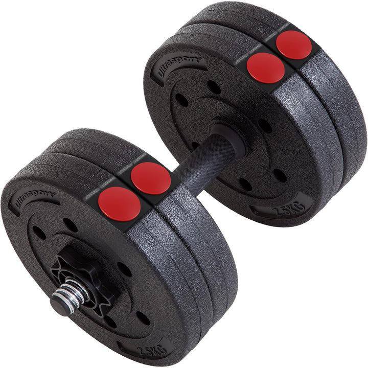 Ultrasport Hantelscheiben, Set, 4 Hantelgewichte im Set, 15Kg oder 25Kg, für Kurzhanteln und Langhan