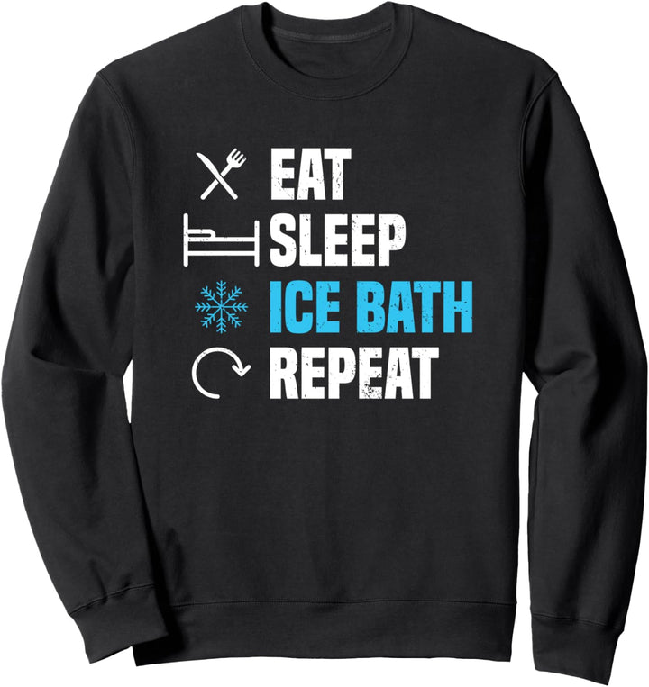 Eisbaden Eis Wasser Eis Schwimmen Kalte Schauer Kalt Lustig Sweatshirt