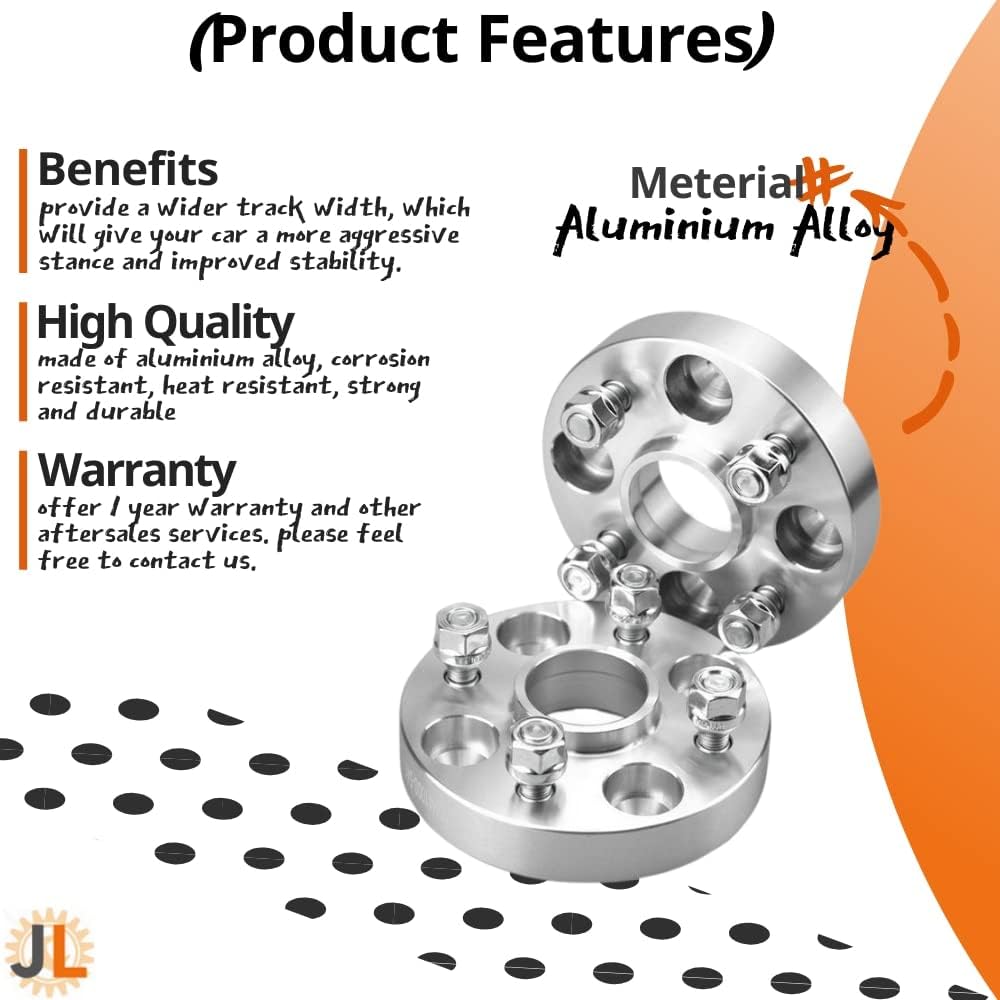 JINGLING Spurverbreiterungen PCD 4 x 100 Nabenbohrung 54 mm für Alto Swift Alivio Every Spacia Celer