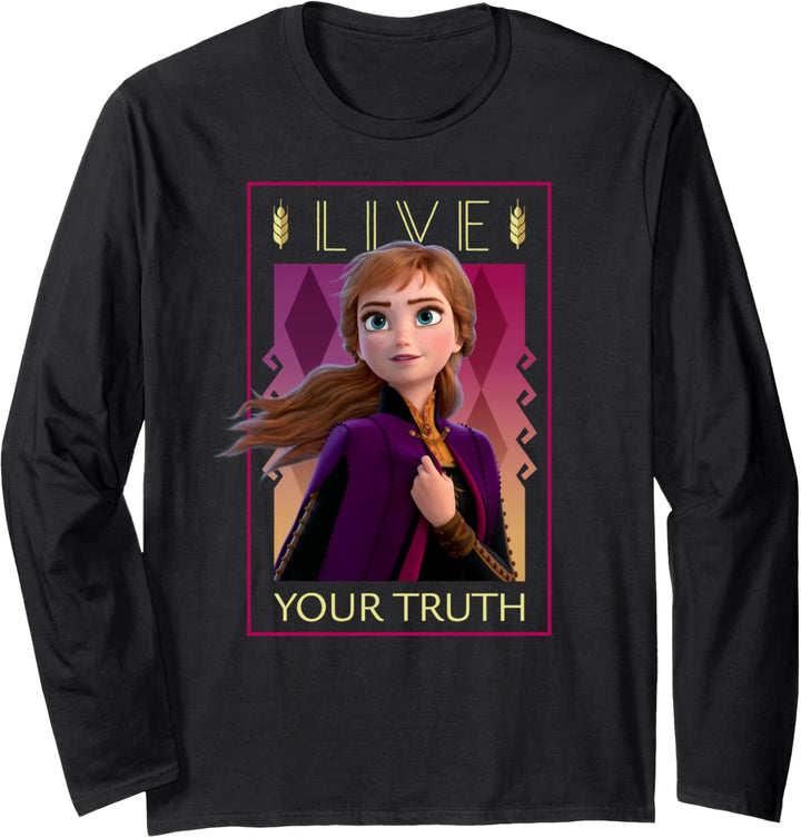 Disney Frozen 2 Anna Live Your Truth Portrait Langarmshirt