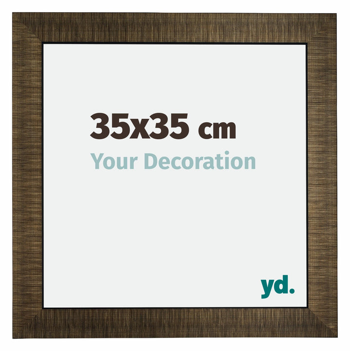yd. Your Decoration - Bilderrahmen 35x35 cm - Bilderrahmen aus Holz mit Acrylglas - Antireflex - Aus