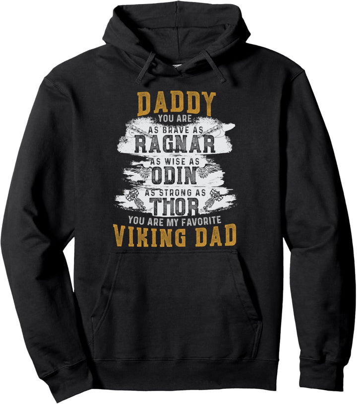 Wikinger-Krieger-Geschenk für einen Wikingervater zum Vatertag. Pullover Hoodie