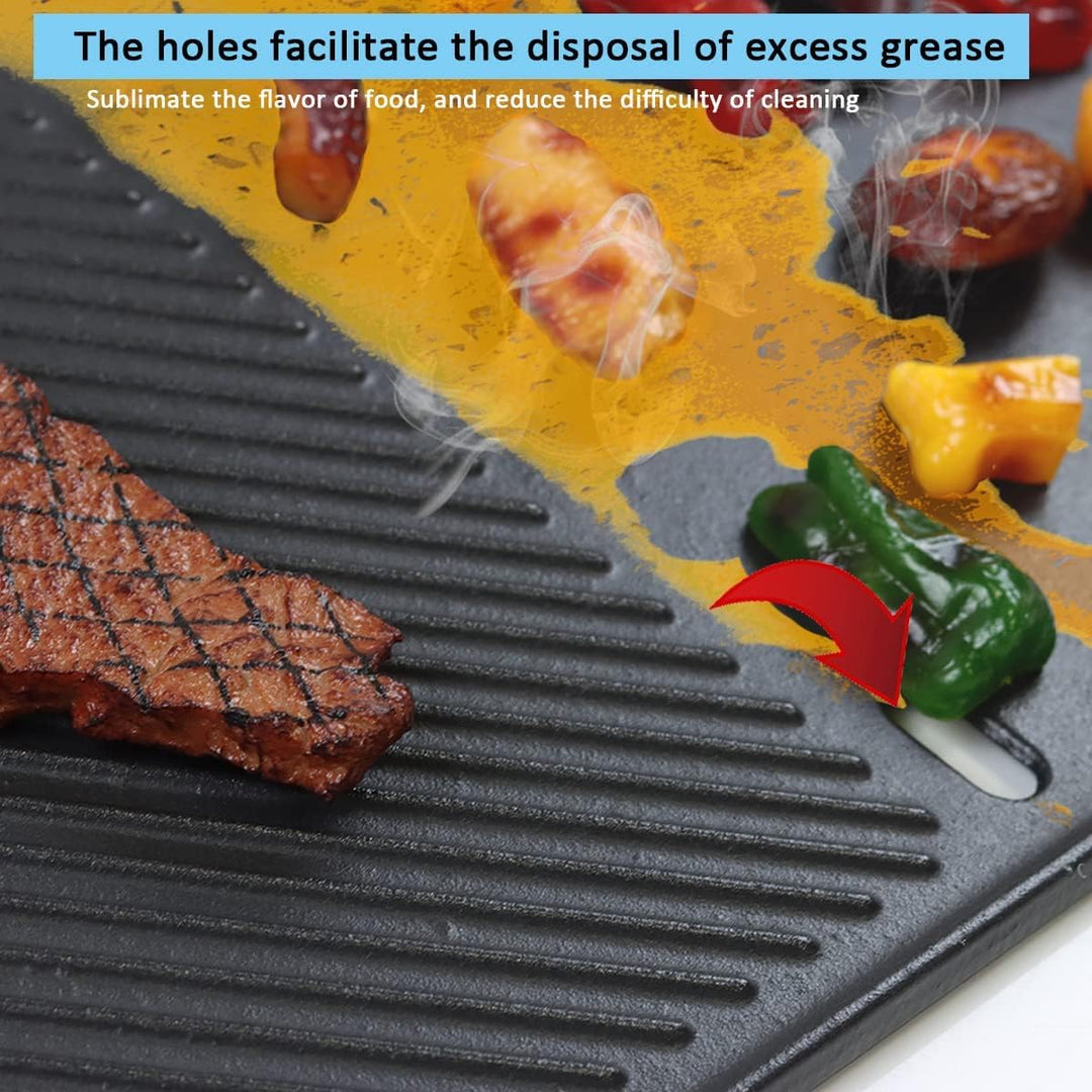 FORYEYC 43CM X 32CM Gusseisen Grillplatte für enders monroe pro 4 sik turbo, pro 3 sik turbo, landma