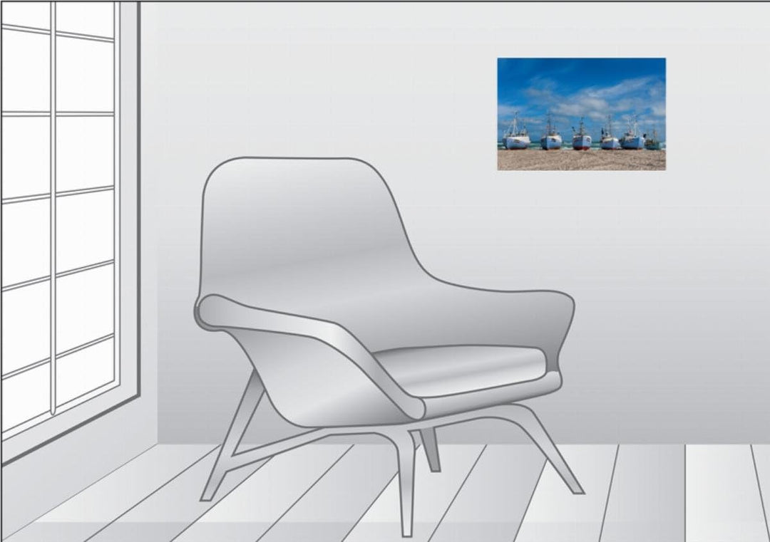 Premium Textil-Leinwand 45 x 30 cm Quer-Format Dänemarks Westküste, Leinwanddruck von Andreas Martin