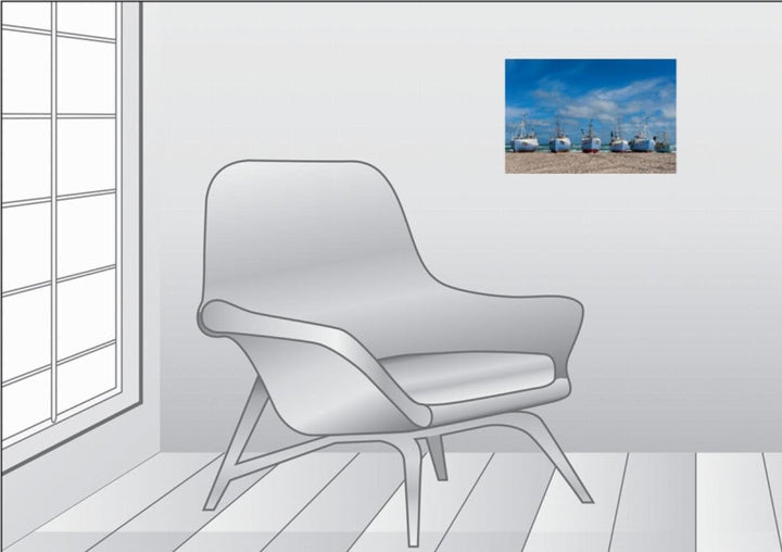 Premium Textil-Leinwand 45 x 30 cm Quer-Format Dänemarks Westküste, Leinwanddruck von Andreas Martin