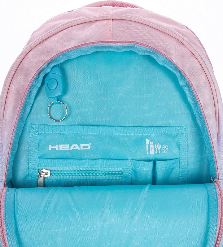 HEAD Mädchen Schulrucksack Shulrucksack Einheitsgrösse Pink Blue, Einheitsgrösse Pink Blue