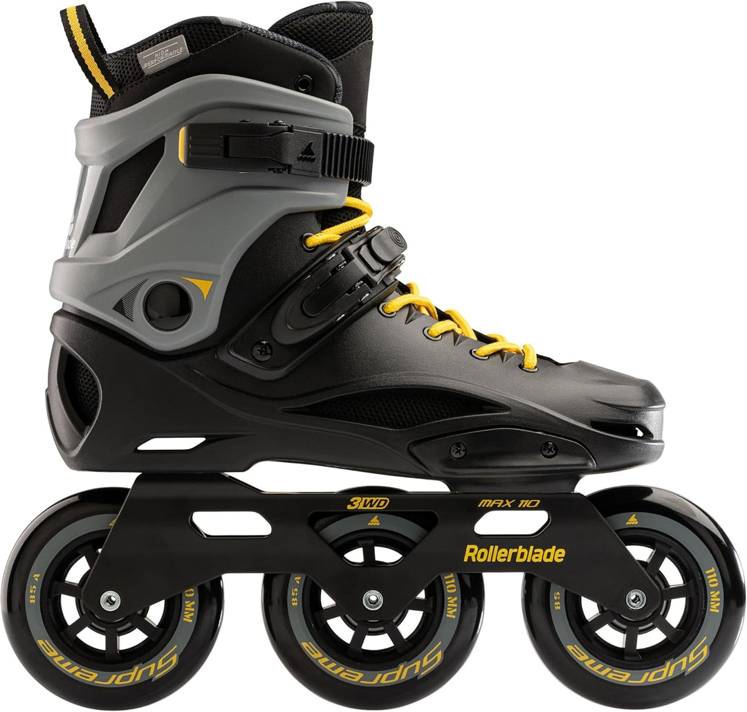 Rollerblade Herren Rb 110 Inline-Skates 44.5 Nero/Giallo Zafferano, 44.5 Nero/Giallo Zafferano