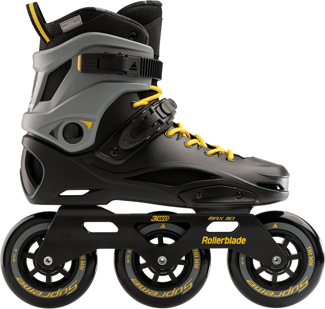 Rollerblade Herren Rb 110 Inline-Skates 39 Nero/Giallo Zafferano, 39 Nero/Giallo Zafferano
