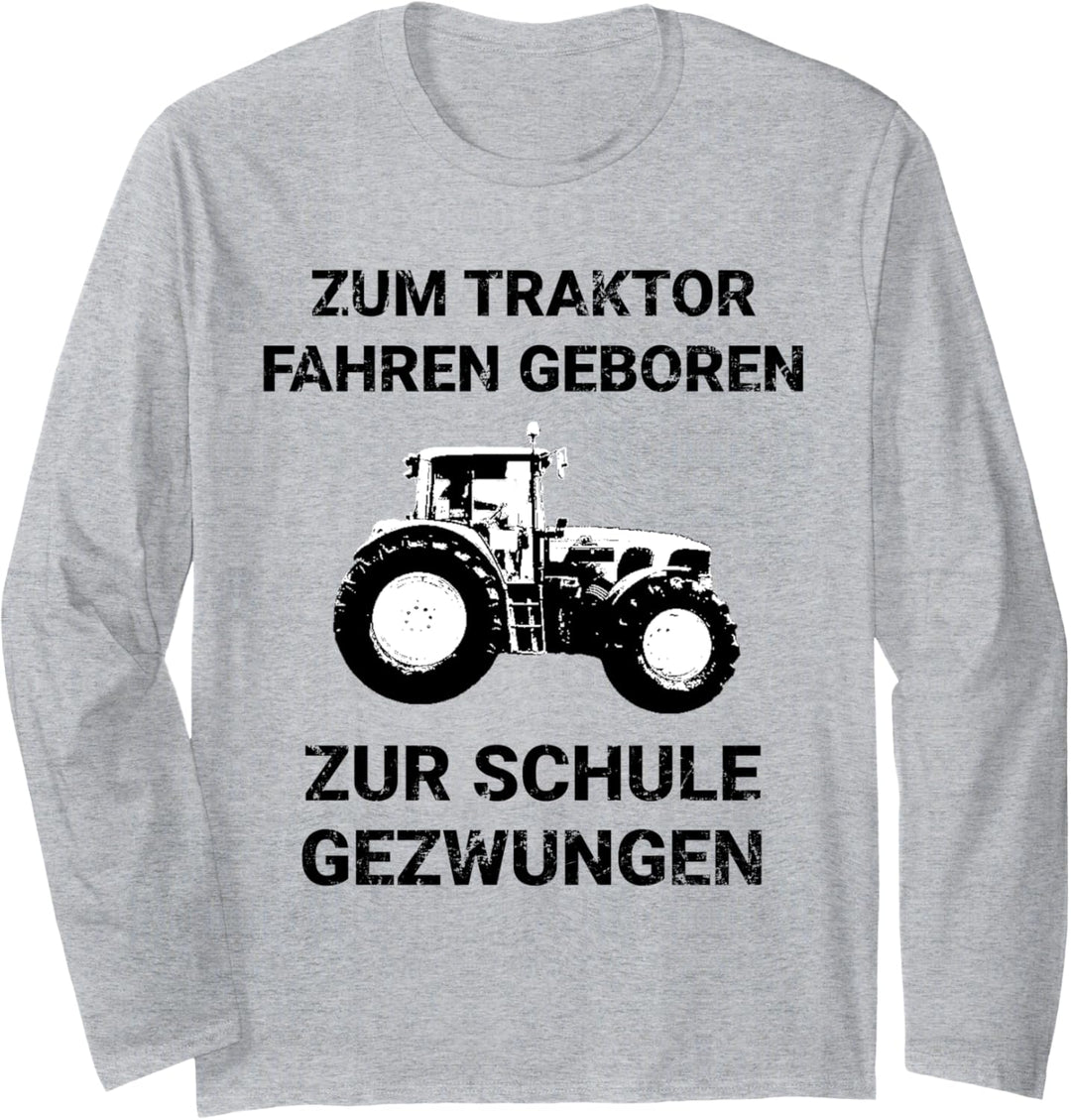 Landwirt Traktor Trecker Bauer Sohn Kind Landwirtschafts Langarmshirt