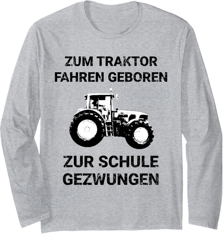 Landwirt Traktor Trecker Bauer Sohn Kind Landwirtschafts Langarmshirt