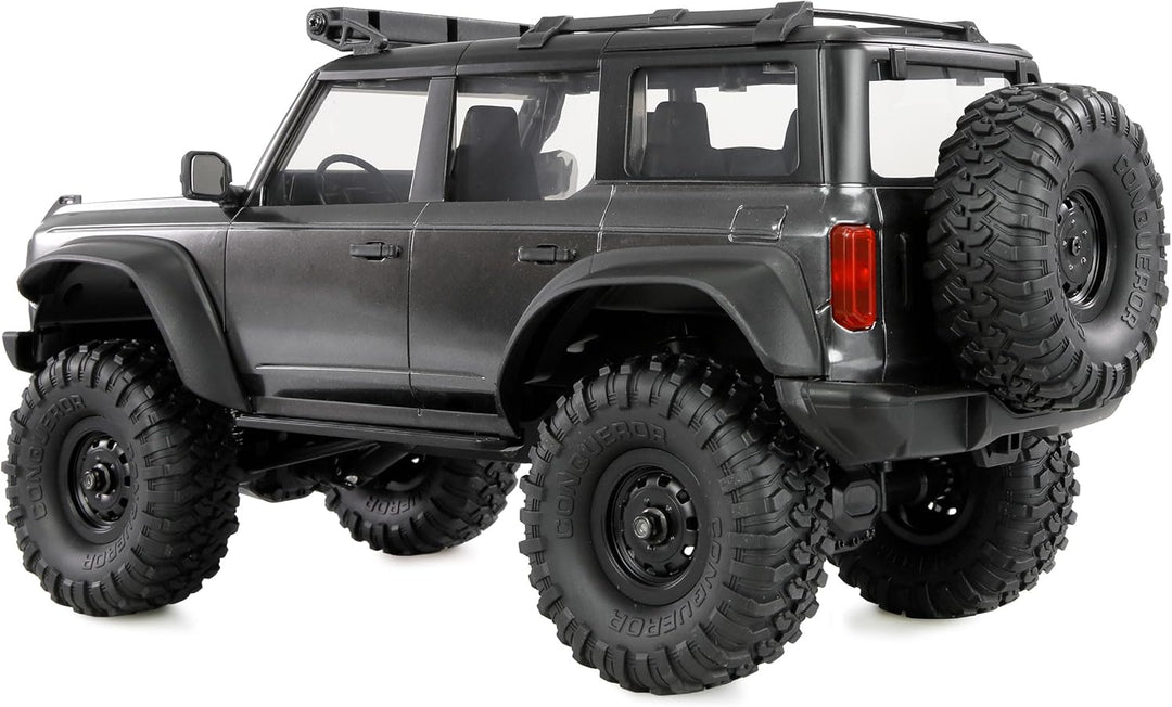 Amewi AMXRock Mini-Caballo Scale Crawler 4WD 1:16 RTR grau inkl. Fernsteuerung, Akku, Ladekabel