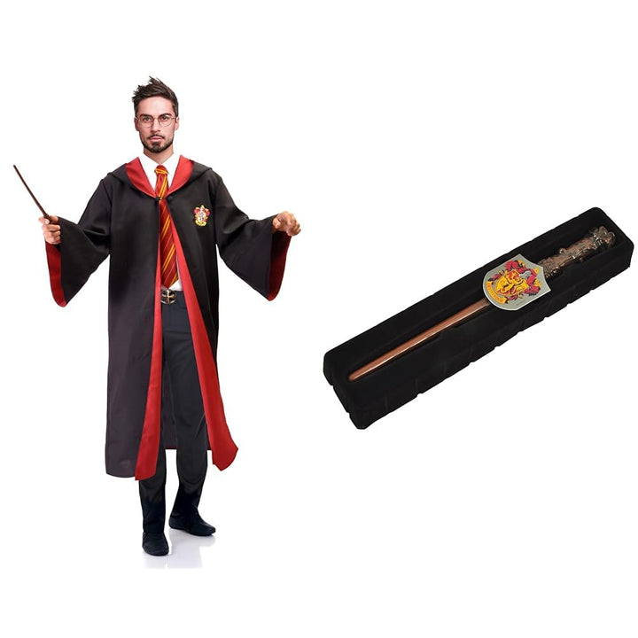 Ciao- Cloak Cape Tunic Deluxe official Harry Potter Wizarding World (One size adult) with embroidere