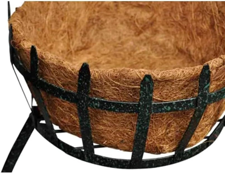 vidaXL Blumenampel Blumenständer Hängeampel Pflanzkörbe Solarleuchte Blumensäule Metall