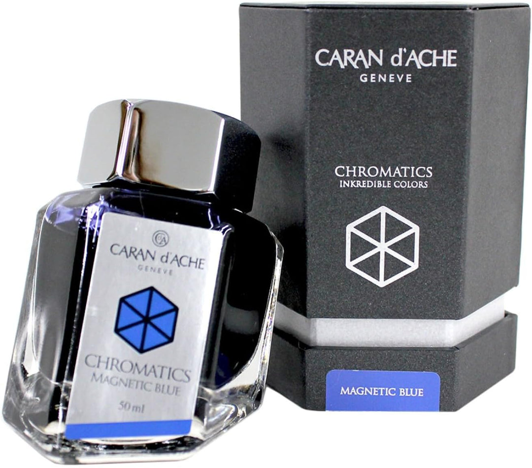 Caran d´Ache 8011.149 Tinten und Refills Tintenfass Magnetic 50 ml Blau, Blau