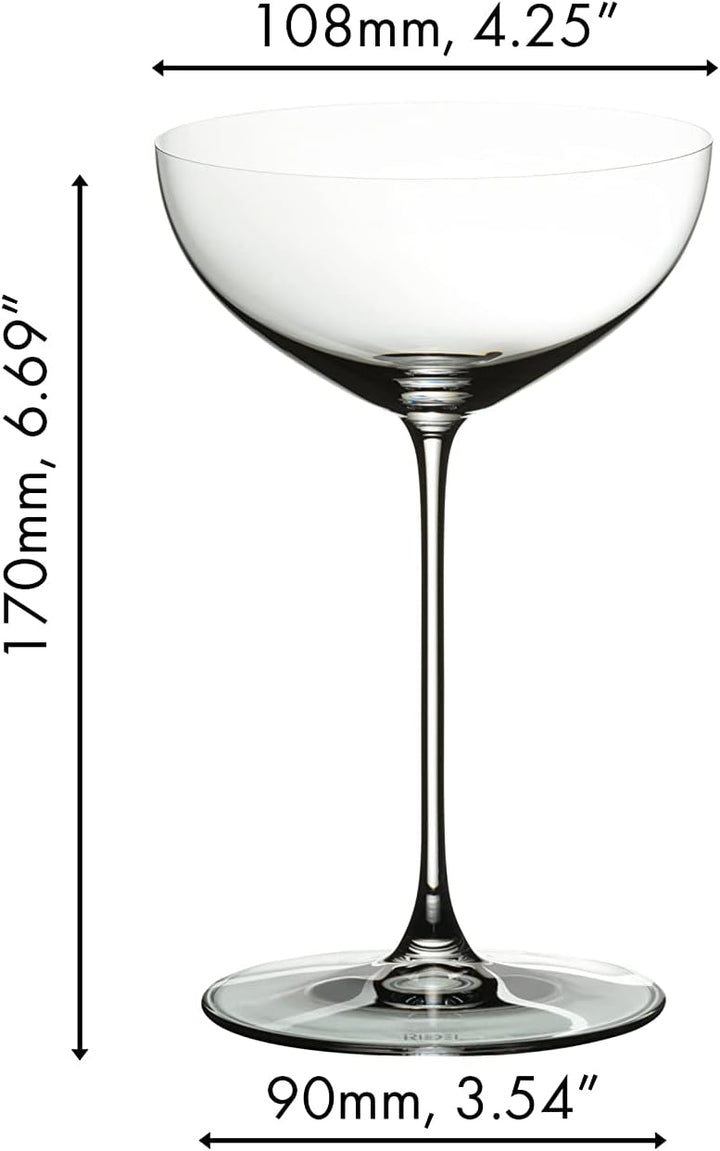 Riedel 6449/09 Veritas Martiniglas, Kristallglas, 8.5 Fluid_Ounces, farblos Moscato/Coupe/Martini, M