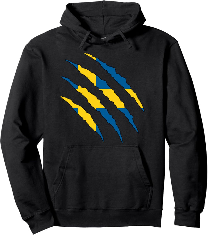 Schwedische Flagge Schweden Pullover Hoodie