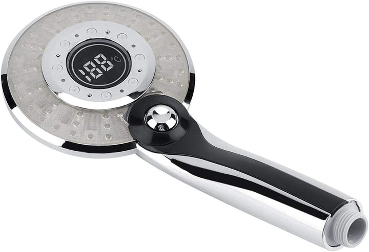 Duschkopf Led, 3 Farben Farbwechsel Temperaturregelung, Digitales LCD-Display, Handbrause mit Digita