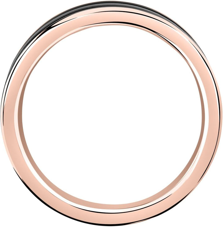 Ceramic Herren Ring aus Stahl, Keramik, IP Roségold - JM223ATZ24023 Rosa 66 (21.0), Rosa 66 (21.0)